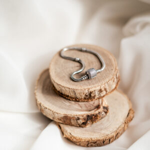 Srebrna bransoletka modułowa klasyczna z cyrkoniami