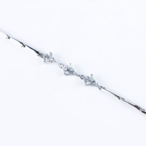 Bransoletka srebrna z cyrkoniami