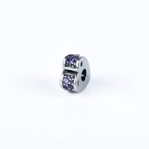 Przywieszka charms serce z cyrkoniami